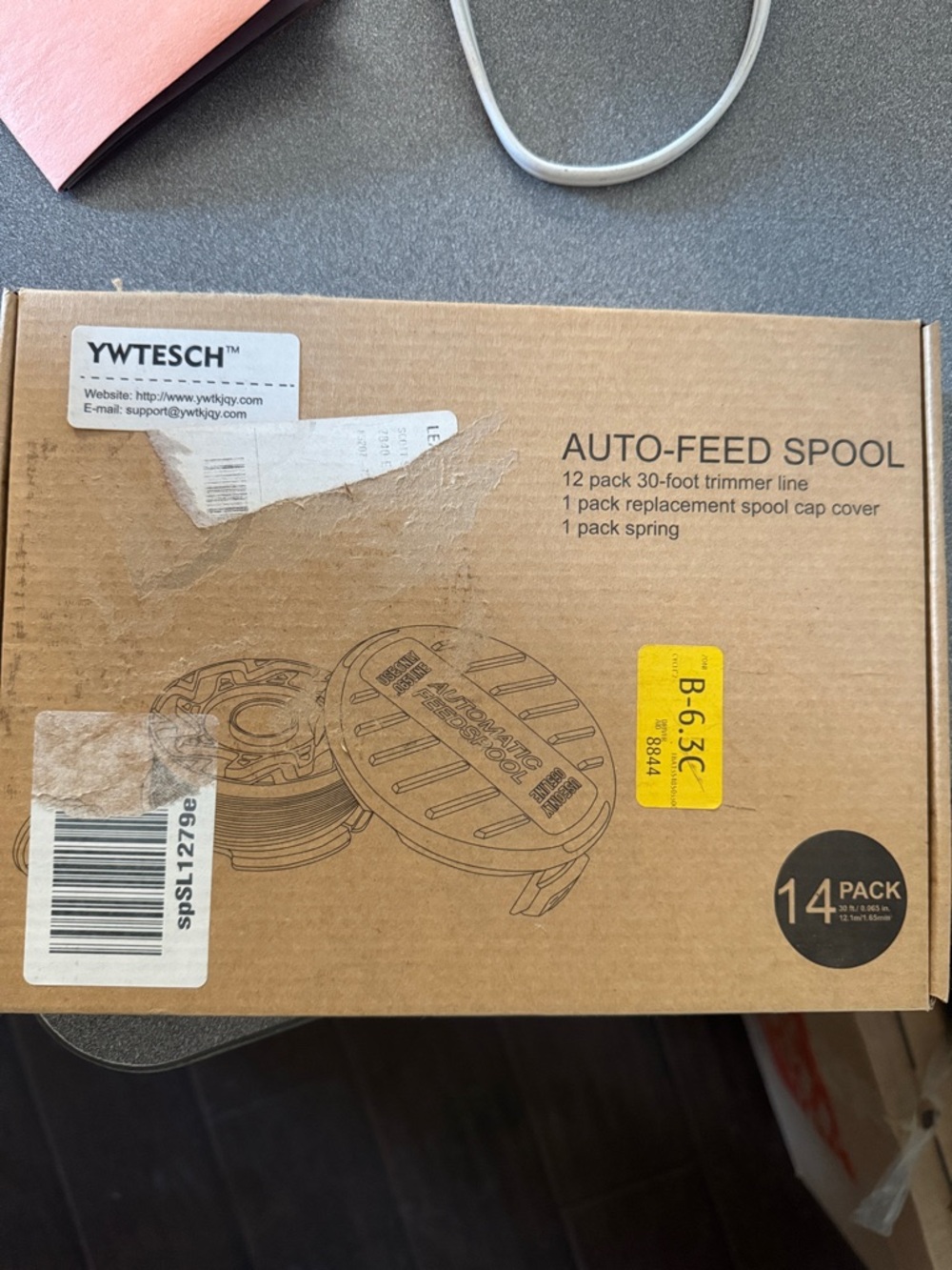YWTESCH Auto Feed Spool Trimmer Line for Black & Decker (10pk)
